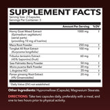 Etiqueta de HAVASU NUTRITION, cápsulas claras para entender ingredientes clave.
