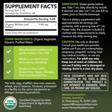 Etiqueta orgánica en frasco HAVASU Nutrition para transparencia de origen.