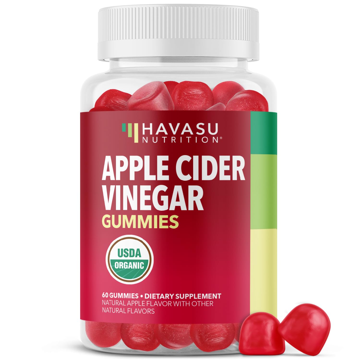 Gominolas HAVASU NUTRITION en envase práctico para llevar y consumir fácilmente.