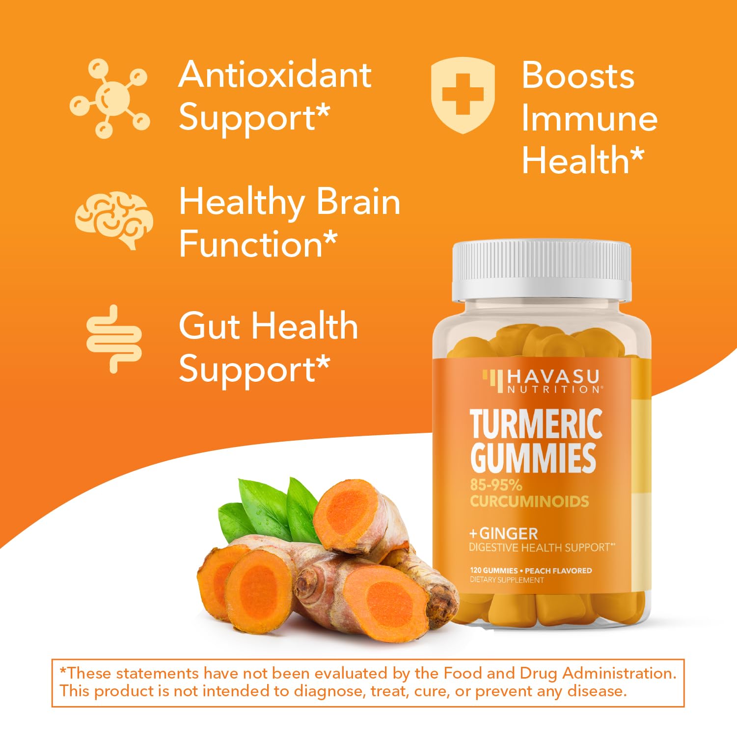 Ingredientes veganos HAVASU NUTRITION curcuma-jengibre, opción consciente.