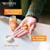 Textura suave de gomitas HAVASU NUTRITION curcuma-jengibre para consumo fácil.