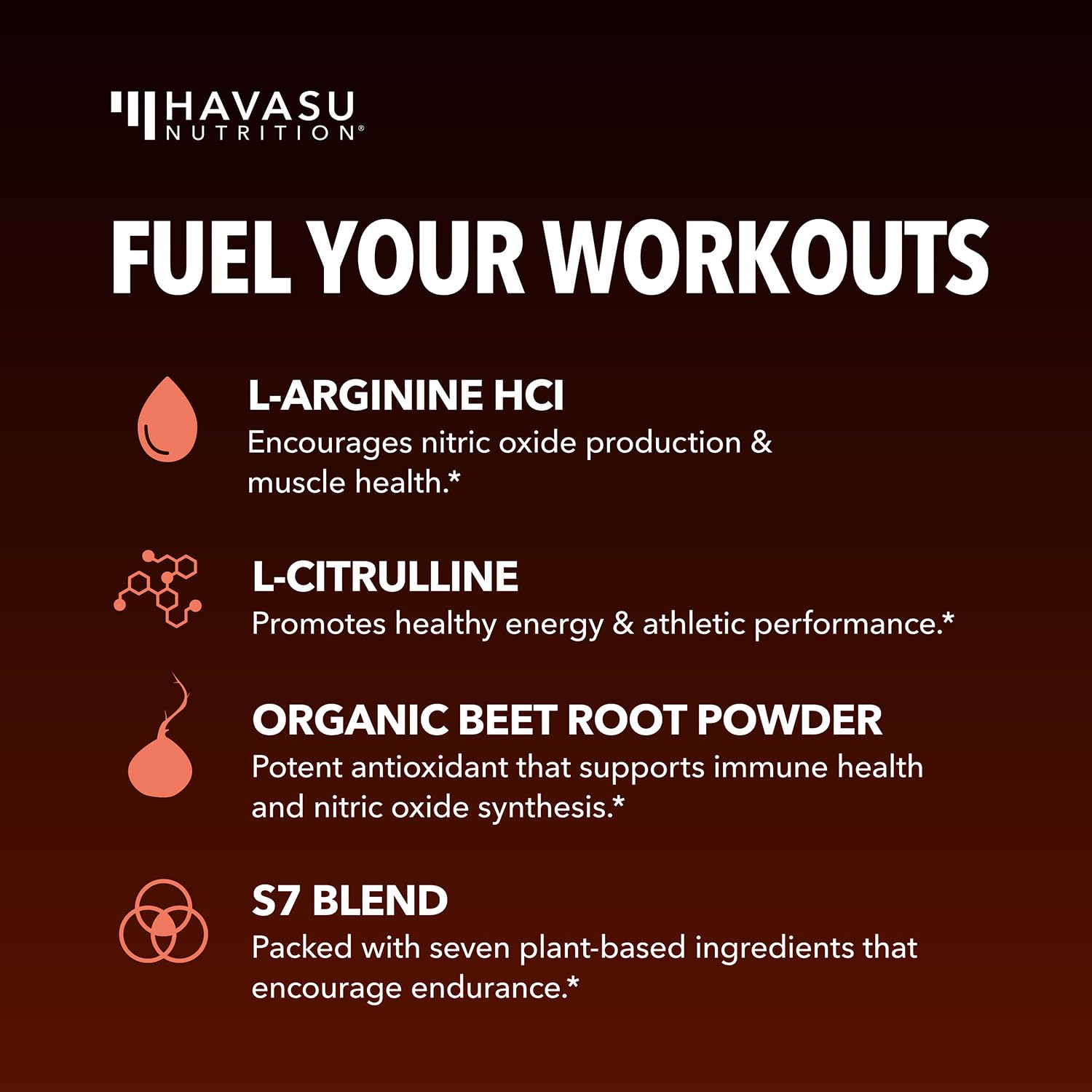 HAVASU NUTRITION L-Arginina mezcla rápida sin grumos para conveniencia diaria