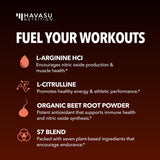 HAVASU NUTRITION L-Arginina mezcla rápida sin grumos para conveniencia diaria