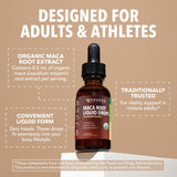 HAVASU NUTRITION maca orgánica, frasco detalle, envase compacto.