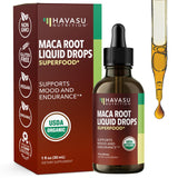  HAVASU NUTRITION maca orgánica, gotas en frasco, para energía diaria.