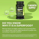 HAVASU NUTRITION Moringa: etiqueta clara que resalta dosis y origen