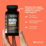 Embalaje de NeuroIGNITE en caja, presentación ordenada para estantería.
