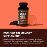 NeuroIGNITE, ingredientes clave para soporte cognitivo diario.