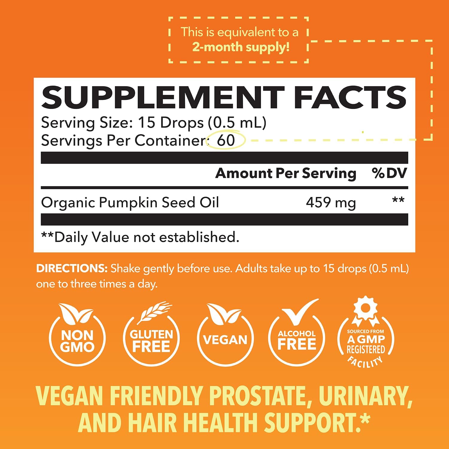 HAVASU NUTRITION Pumpkin Seed Oil, gotas medidoras para dosis conveniente.