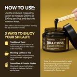 Ritual diario con HAVASU Shilajit para posible vitalidad sostenida.