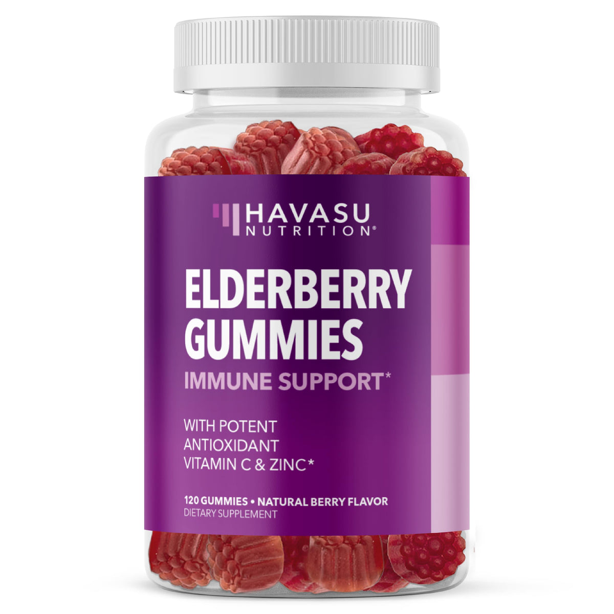 HAVASU NUTRITION Sambucus Gominolas: botella con gominolas para apoyo inmunológico diario