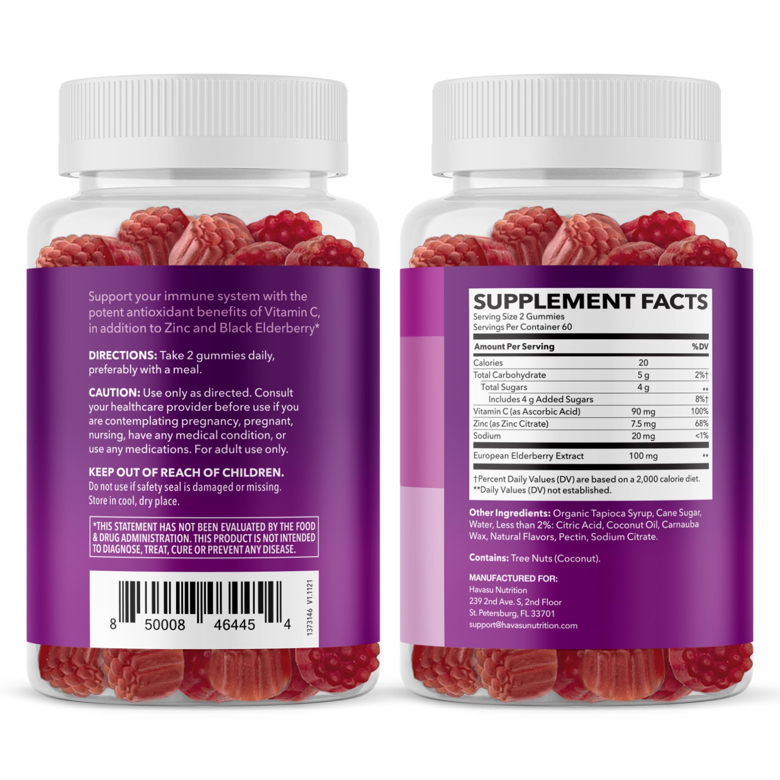 HAVASU NUTRITION Sambucus Gominolas: opción conveniente para una rutina de autocuidado