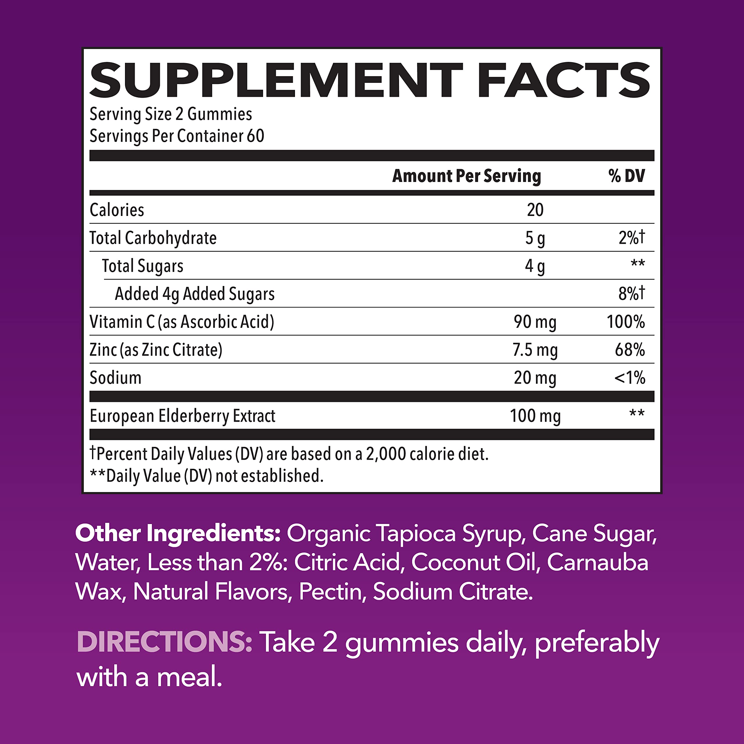 HAVASU NUTRITION Sambucus Gominolas: frasco de 120 gominolas para uso diario