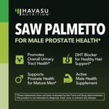 Havasu Nutrition Saw Palmetto etiqueta: información clara para elegir cápsulas.
