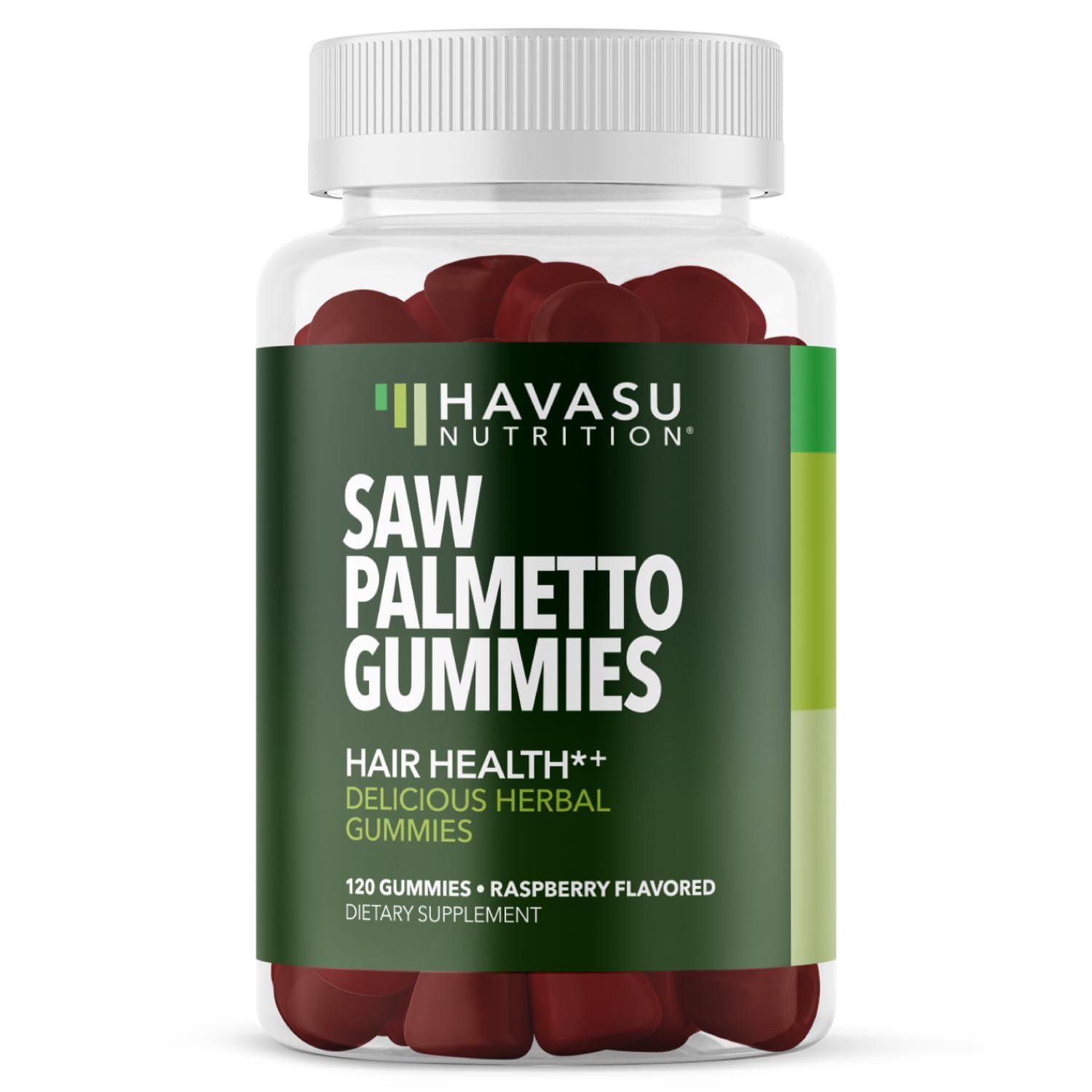 Gomitas HAVASU NUTRITION en botella, para consumo diario.