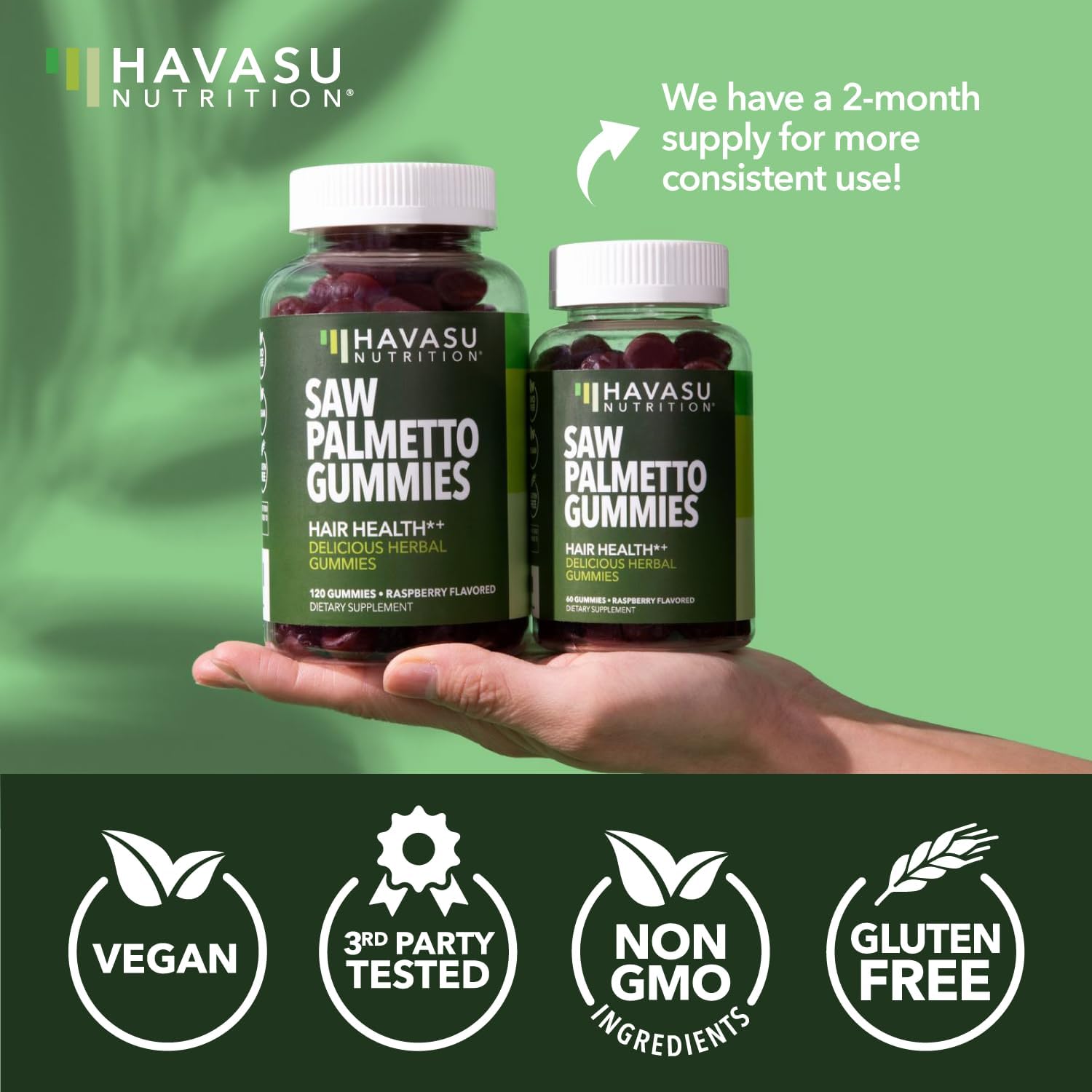 Etiqueta vegana HAVASU NUTRITION, fórmula vegetal.