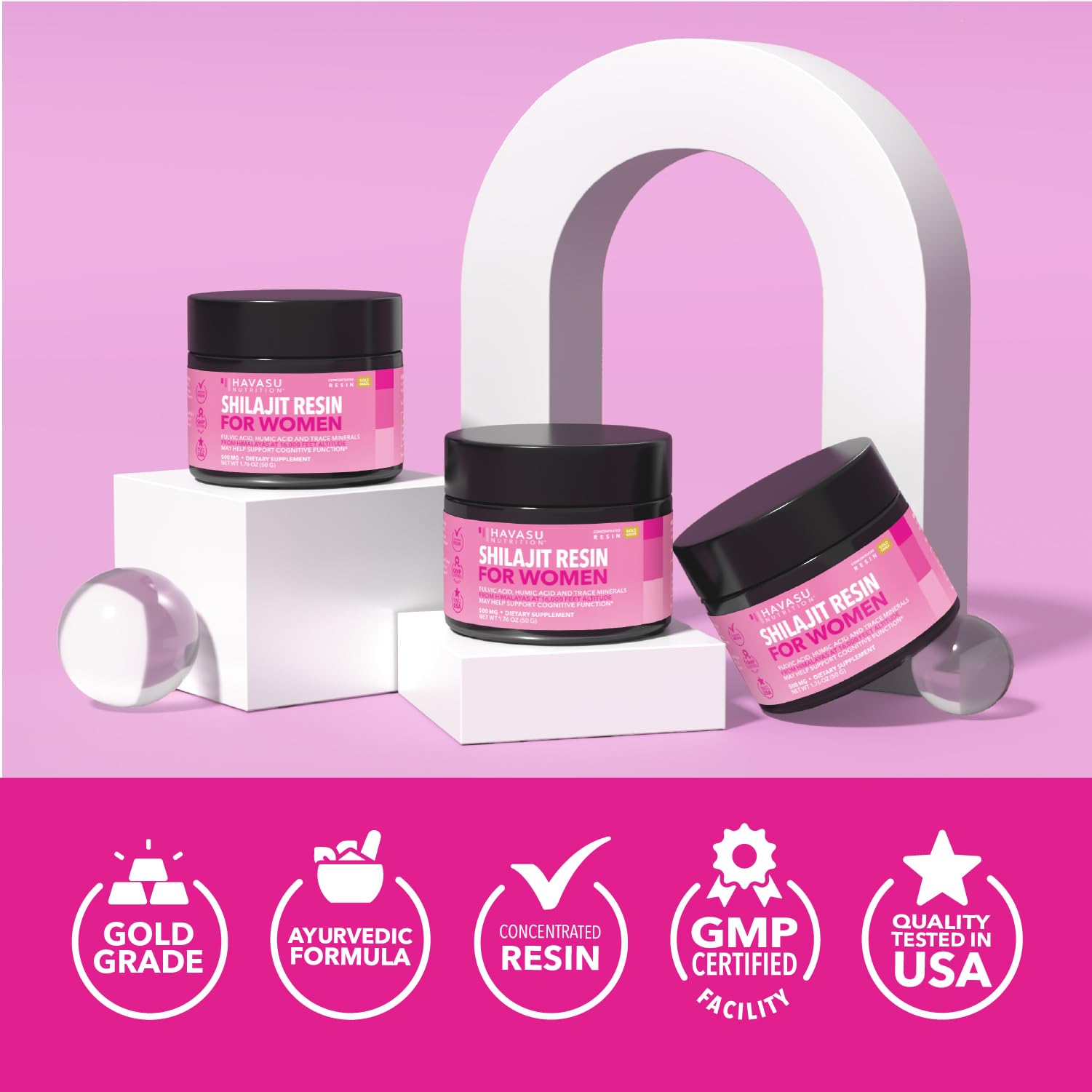 HAVASU NUTRITION Shilajit: uso diario flexible en bebidas y batidos