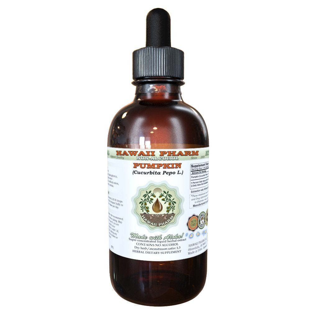 Hawaii Pharm Calabaza Semilla Glicerito, botella, uso diario suave y natural.