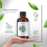 HBNO aceite de árbol de té natural, envasado en Estados Unidos, ideal para aromaterapia suave.
