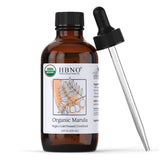HBNO aceite de Marula orgánico en frasco, sensación suave para la piel.