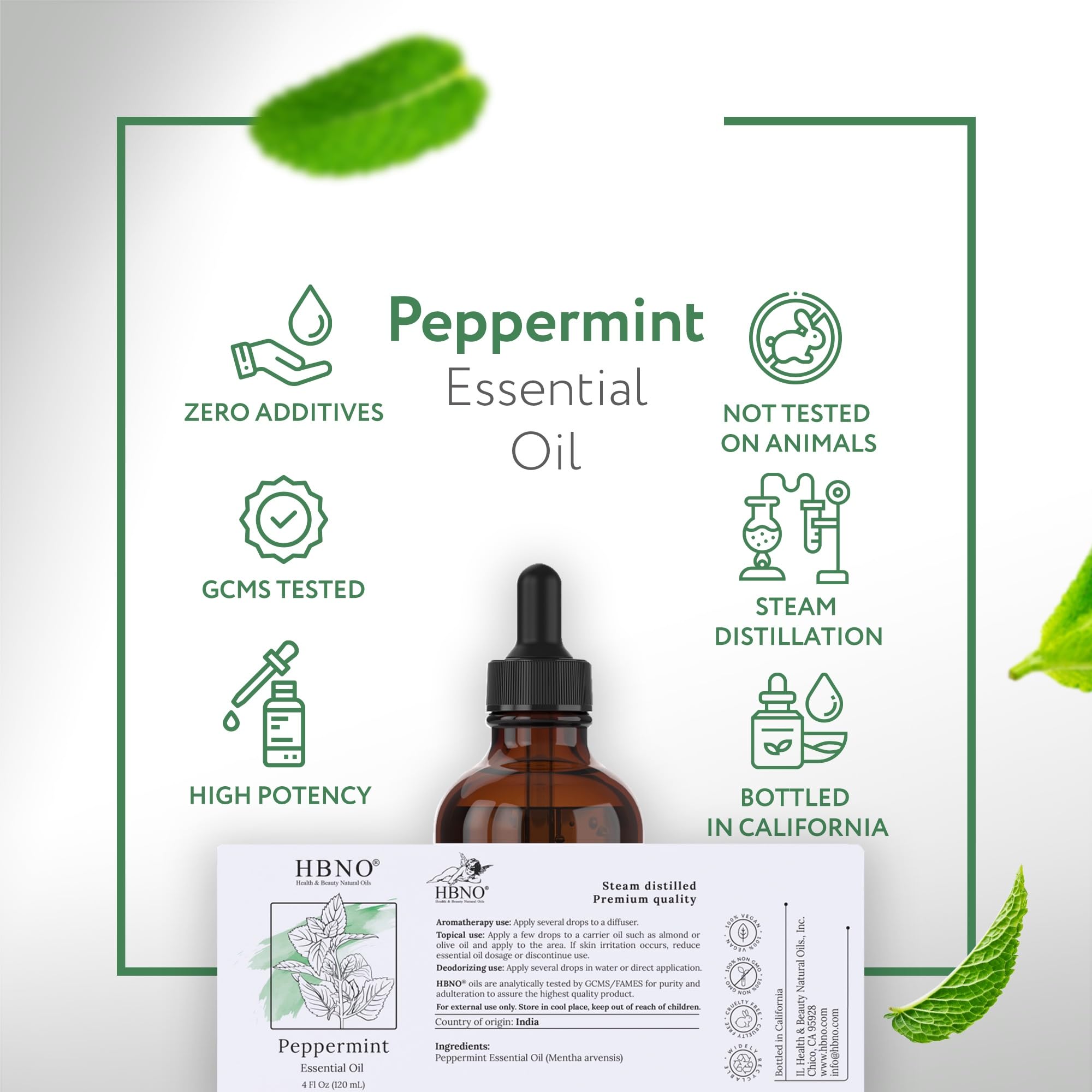 HBNO menta difusor-aroma: aroma fresco para difusores y ambientes.