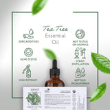 HBNO Aceite de Árbol de Té para cabello y limpieza suave