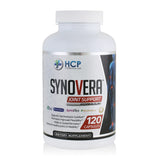 HCP Formulas Synovera envase detalle para apoyo diario de movilidad