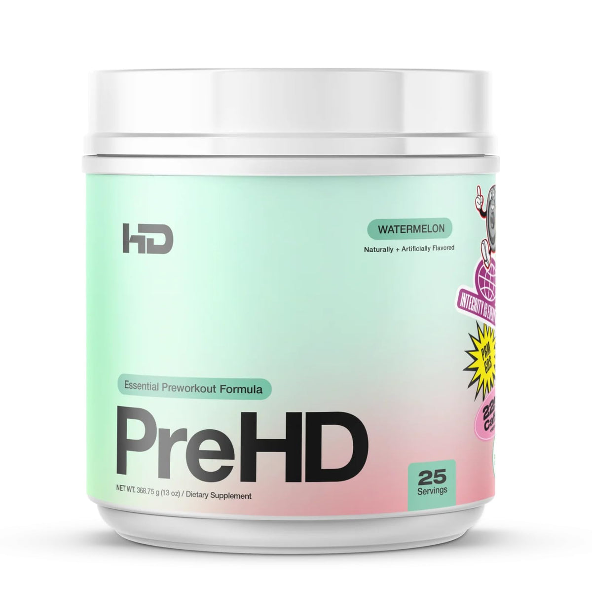 HD MUSCLE PreHD Essential botella sandía, impulso sostenido para entrenamientos intensos