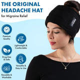 Headache Hat Halo cierre de velcro ajustable para un ajuste cómodo.