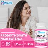 Heafetine Probiotico Femenino, no requiere refrigeración, ideal para viajar.