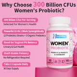 Heafetine Probiotico Femenino, prebióticos y arándanos fortalecen la fibra intestinal.