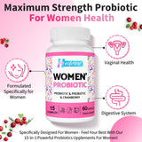 Heafetine Probiotico Femenino, libre de gluten y apto vegano.