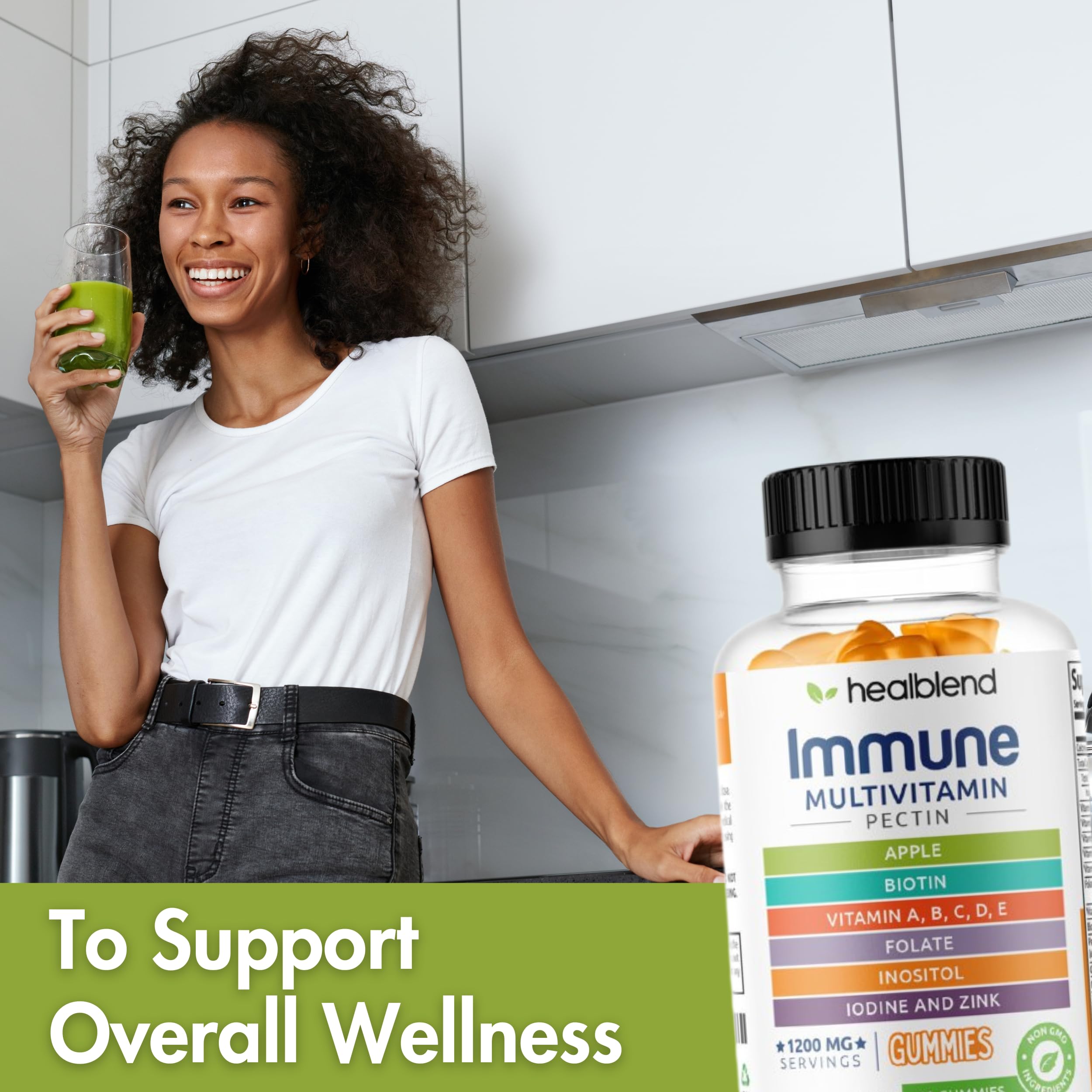 healblend gominolas multivitaminas, apoyo de energía con B6 y B12