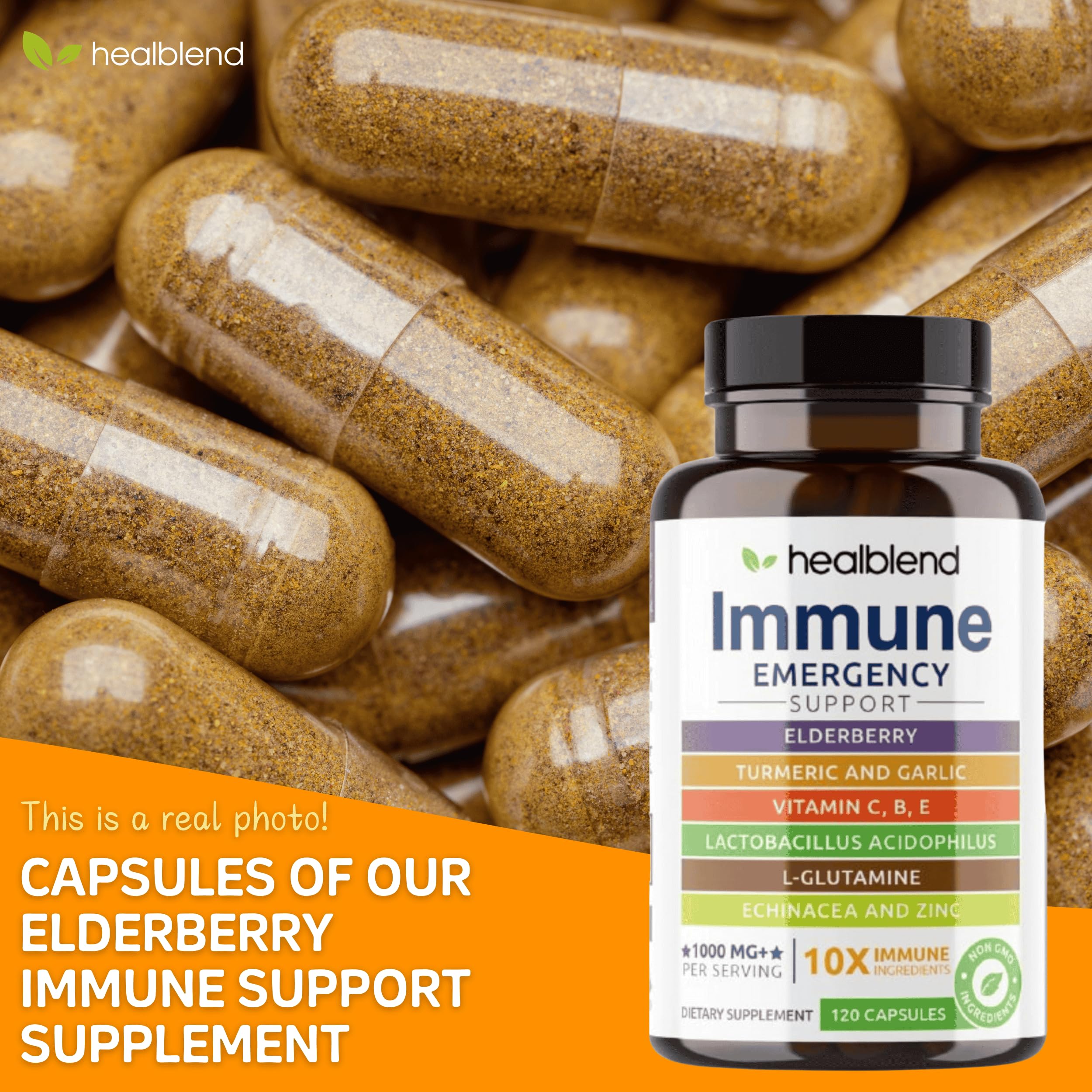 Healblend ingredientes naturales mezcla: fórmula equilibrada para mayores defensas.