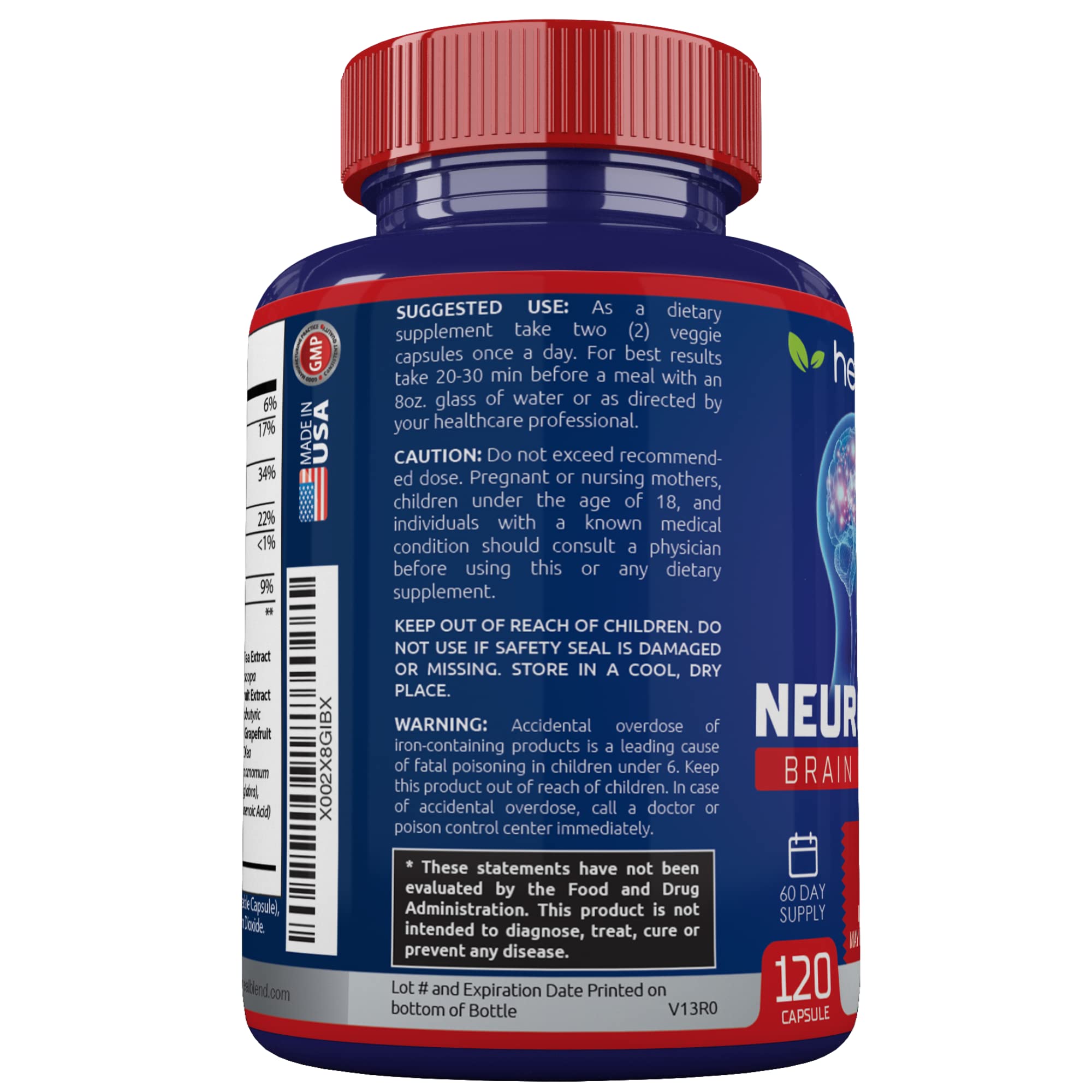 Healblend Neuro Plus: día de uso para rendimiento constante.