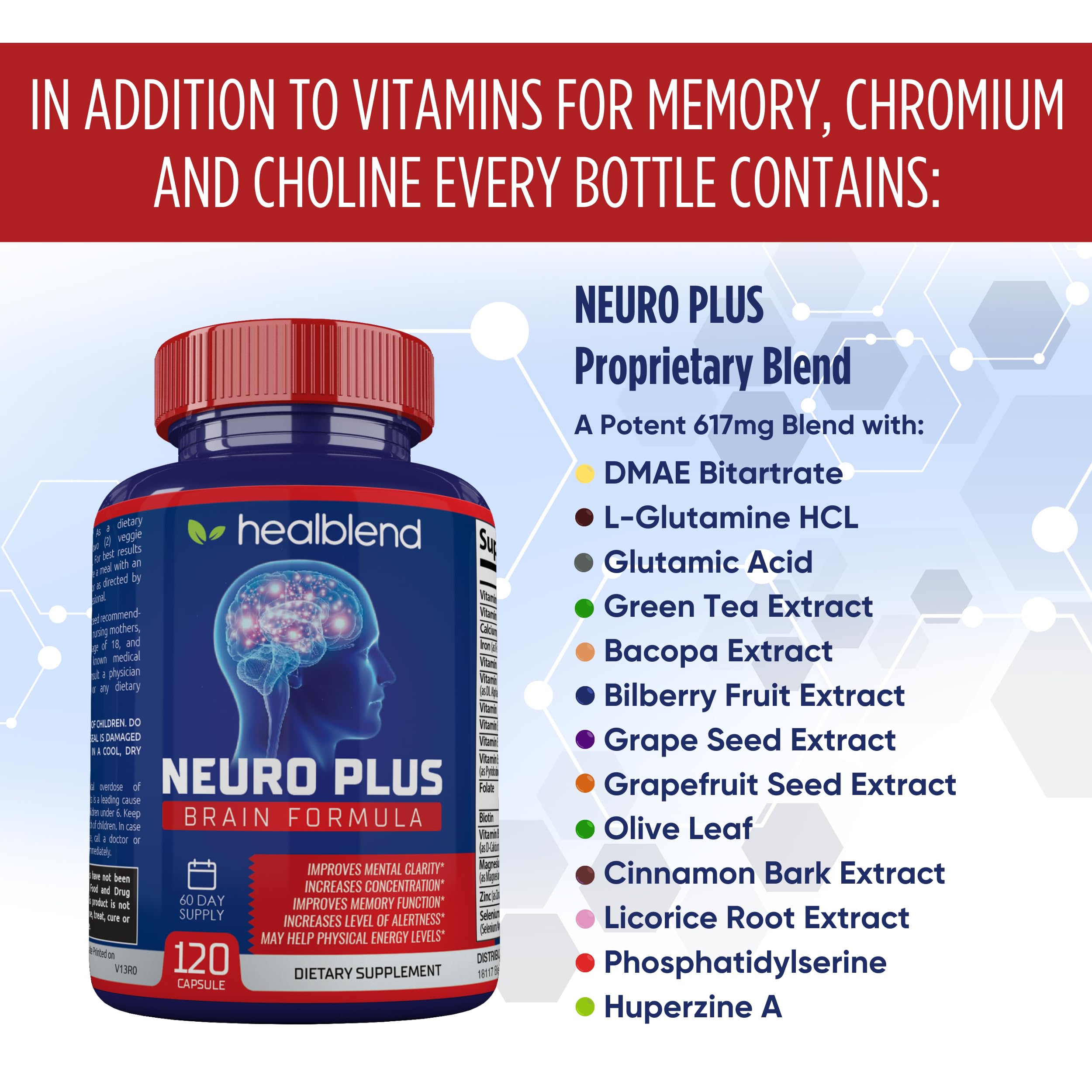 Healblend Neuro Plus: energía mental para jornadas largas.
