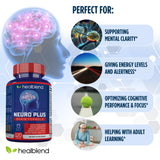 Healblend Neuro Plus: estudio eficiente con soporte cognitivo.