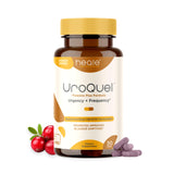 Frasco de UroQuel de Heale con etiqueta visible para uso diario.