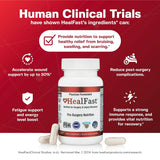 HealFast tabletas de nutrición quirúrgica para el periodo postoperatorio.