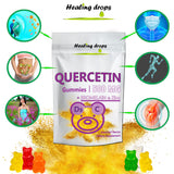 Gomitas Healing Drops Quercetina 500mg en bote, perfecto para uso diario.