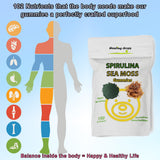 Gomitas Healing Drops Spirulina y musgo mar sabor cereza, delicioso snack saludable