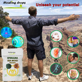 Gomitas Healing Drops Spirulina y musgo mar envase práctico, energía diaria