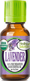 Healing Solutions Lavanda, botella de 1 oz, uso puro y aromaterapia suave