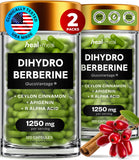 HealMeal dihidroberberina en botella, cápsulas pequeñas para uso diario cómodo.