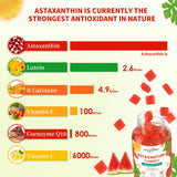 HEALOADING Astaxanthin gominolas para ojos: soporte de salud ocular en una merienda sabrosa.