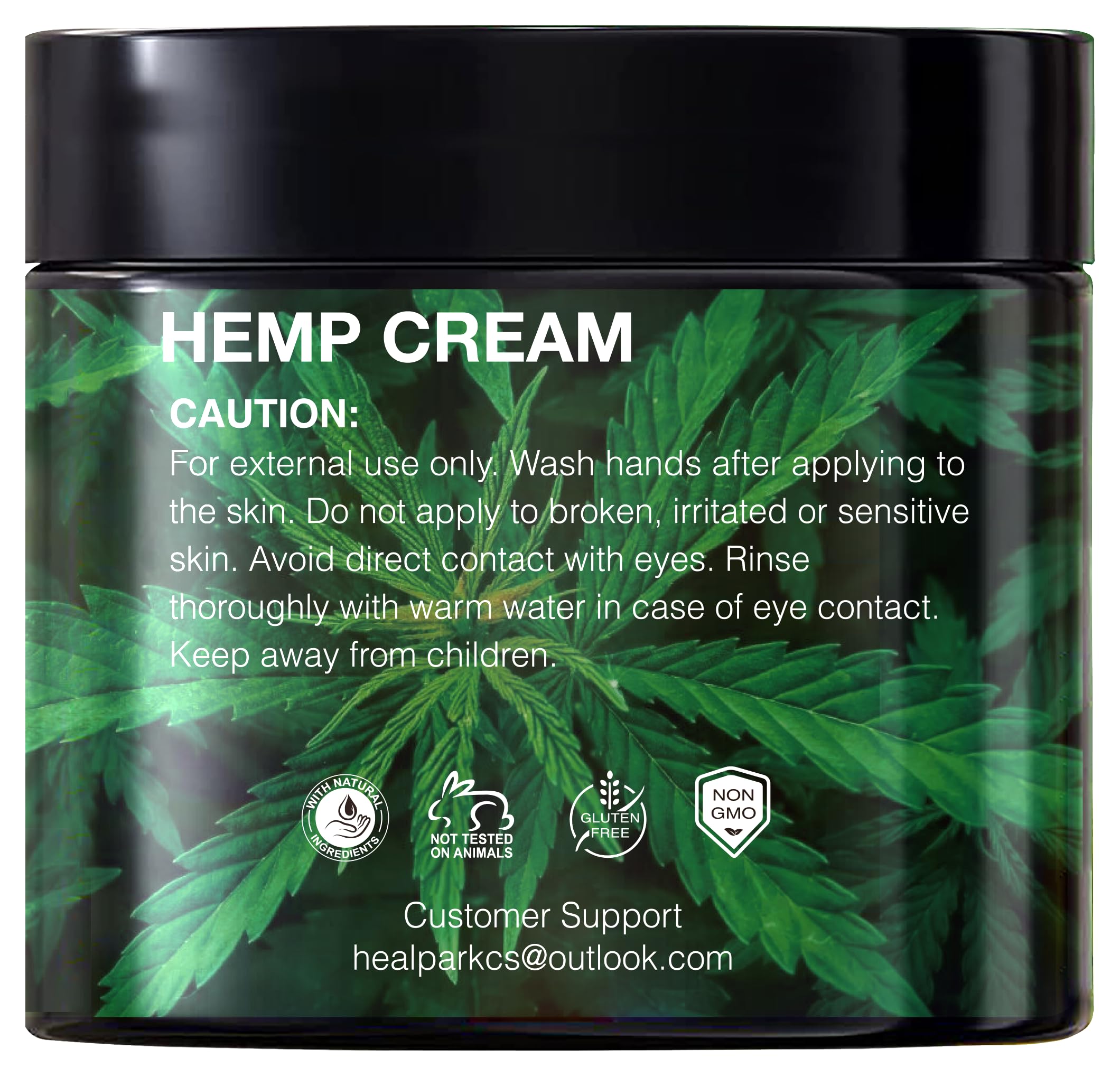 Healpark crema de cáñamo con mentol, sensación fresca al aplicar.