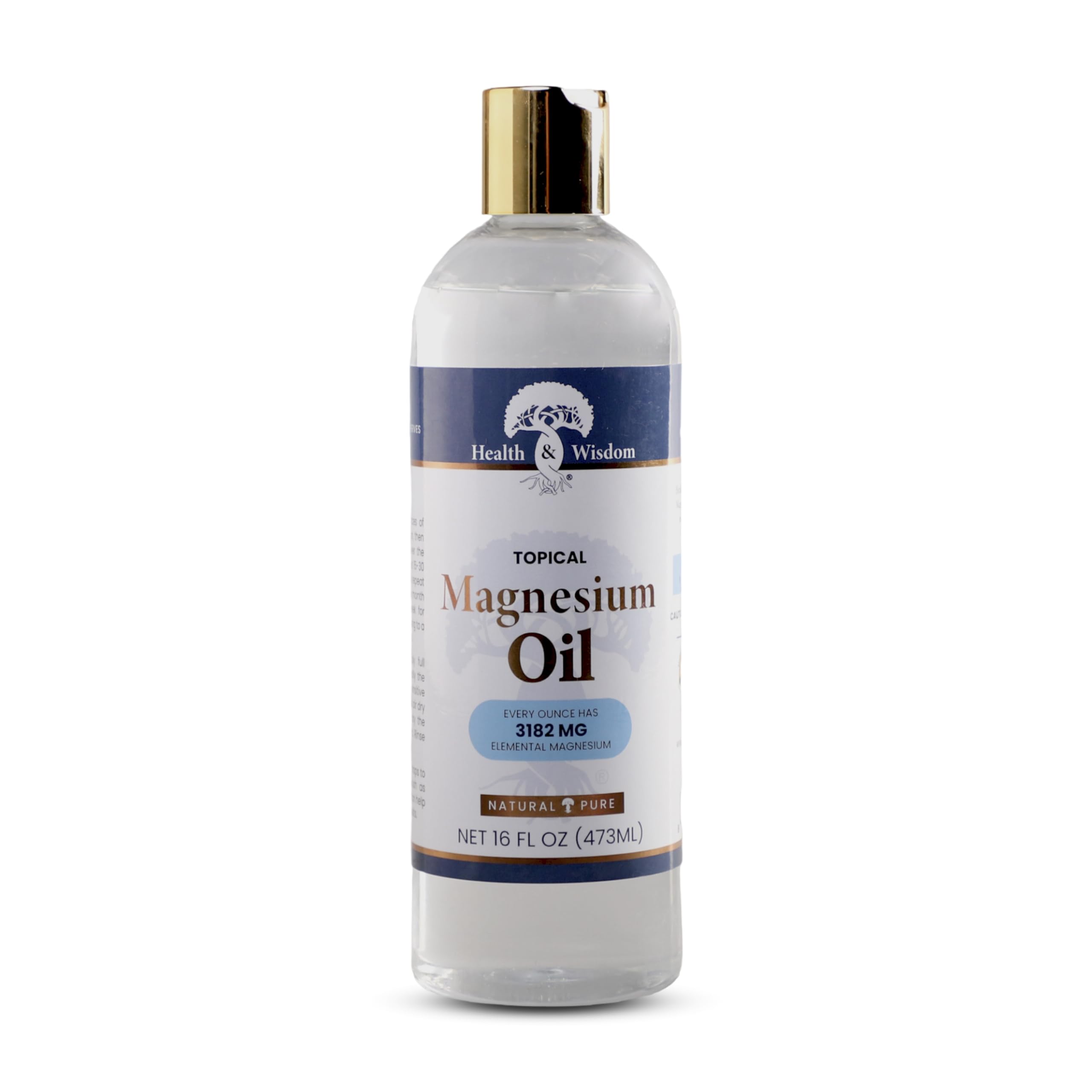 Health and Wisdom Aceite de Magnesio: aplicación suave en piel para alivio potencial