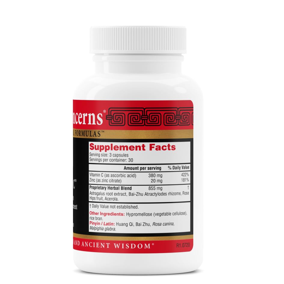 Health Concerns Astra C ingredientes clave para defensa natural y antioxidantes.