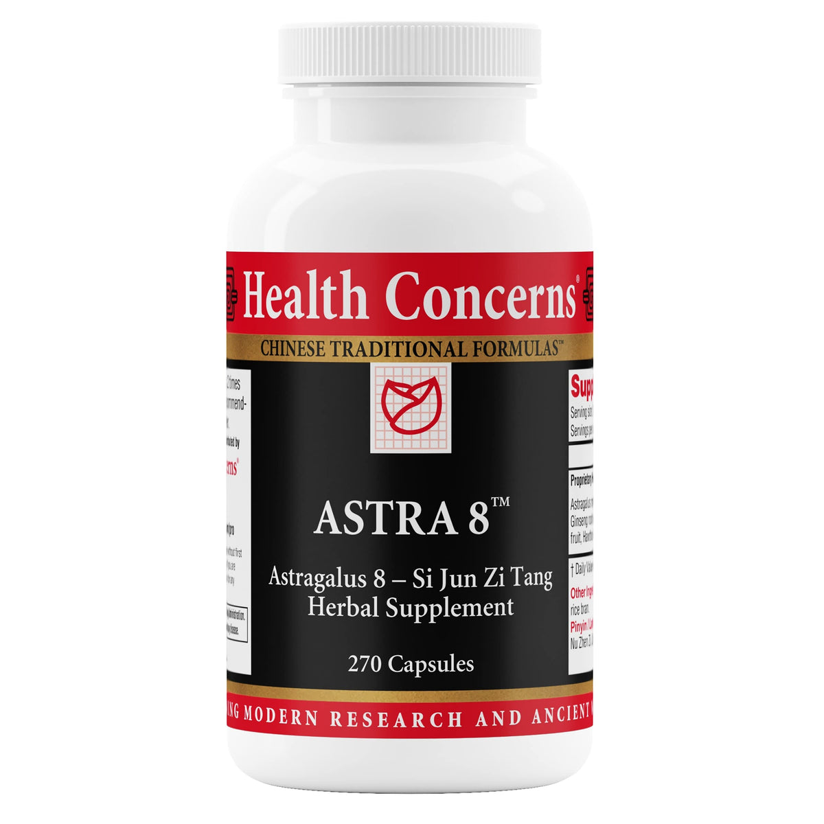 Health Concerns Astra8 botella de cápsulas para apoyo inmunitario diario.