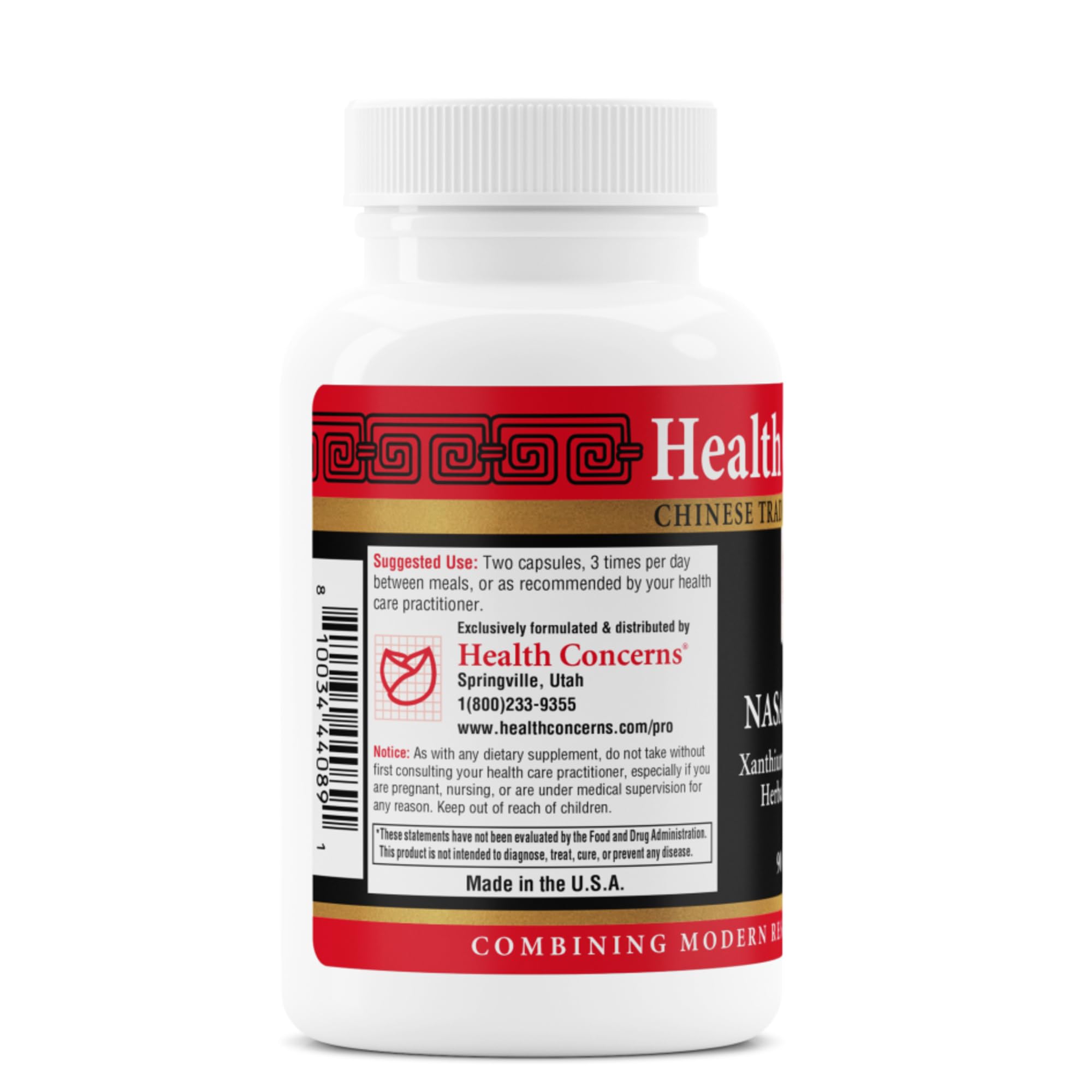 Health Concerns Capsulas nasales, cápsulas fáciles de tragar para apoyo respiratorio natural.